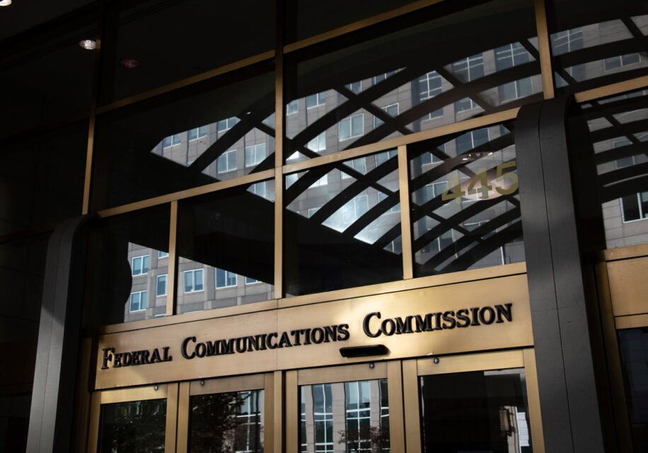View of the Federal Communications Commission headquarters in Washington, D.C., in 2020.